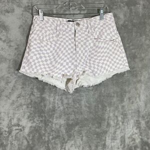 Aeropostale vintage high rise Shorty women’s 6R Denim Checker Y2K 90’s style